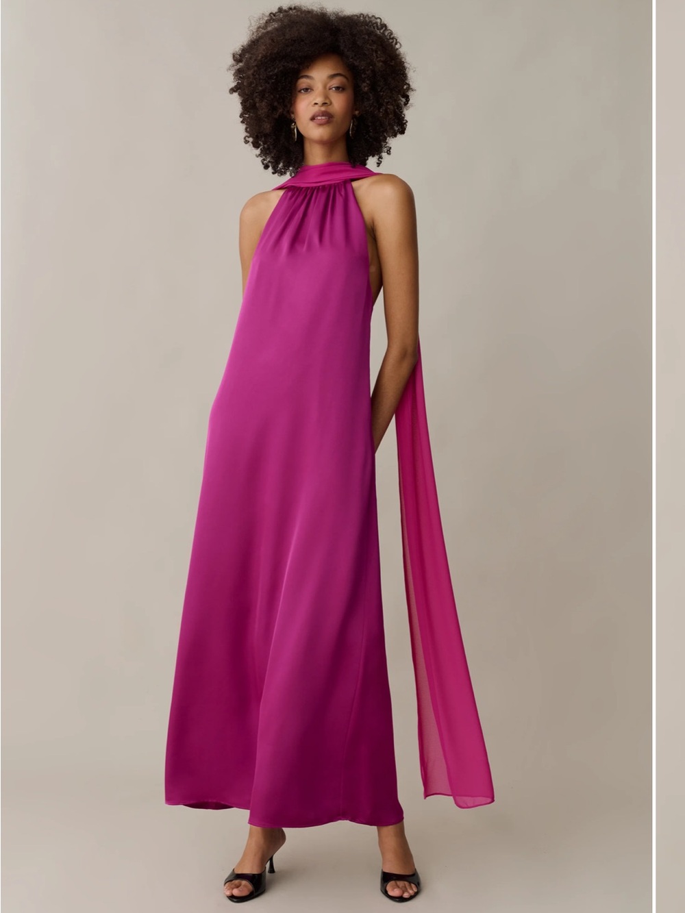 NWT O.P.T Alessia Elegant  Orchid Dress Size Medium - Picture 3 of 9